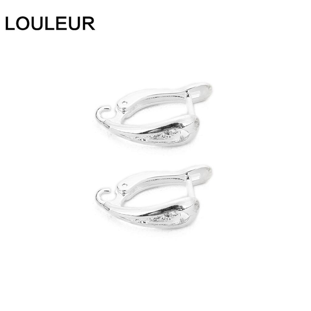 10pcs 11*18mm U Shape Copper Earrings Hooks Plated French Earring Hook Ear Wire Lever Back Open Loop DIY Jewelry Making Findings