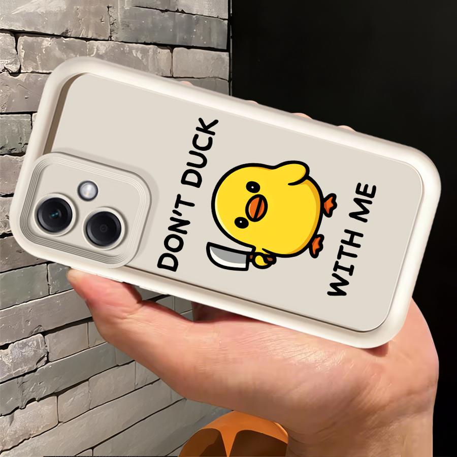 Cute Minimalist Duck Phone Cover Case for Xiaomi Poco F8 C61 X3 NFC C50 C51 X3 Pro