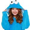SAZAC Character Fleece Kigurumi Sesame Street Cookie Monster