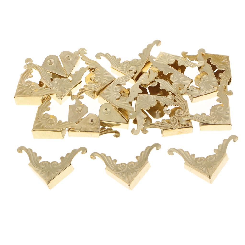 20Pcs Metal Book Scrapbooking Photo Album Menu Corners Protectors ...