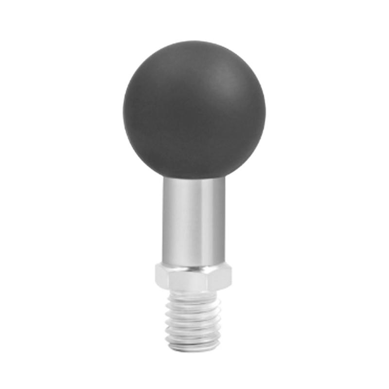 25mm Ball Head Adapter with M8 or M10 Thread Post Motorcycle Handlebar Mount Rearview Mirror Ball Clamp Metal Bracket