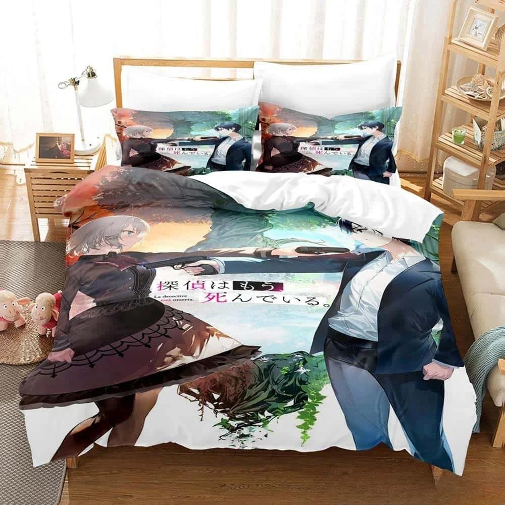

Новое Аниме Детектив уже мертв Постельное белье Односпальное Полуторное Двуспальное Кингсайз Комплект постельного белья Взрослый Детский Комплекты пододеяльников для спальни 70x133cm 2pcs