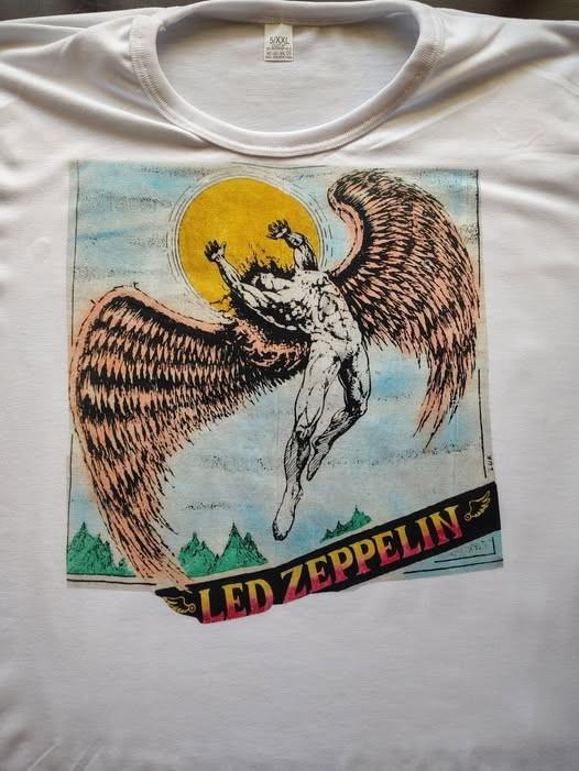 Remake Led Zeppelin Rock tee Classic Unisex T shirt Albums tee NH25486 Unisex T-Shirt L