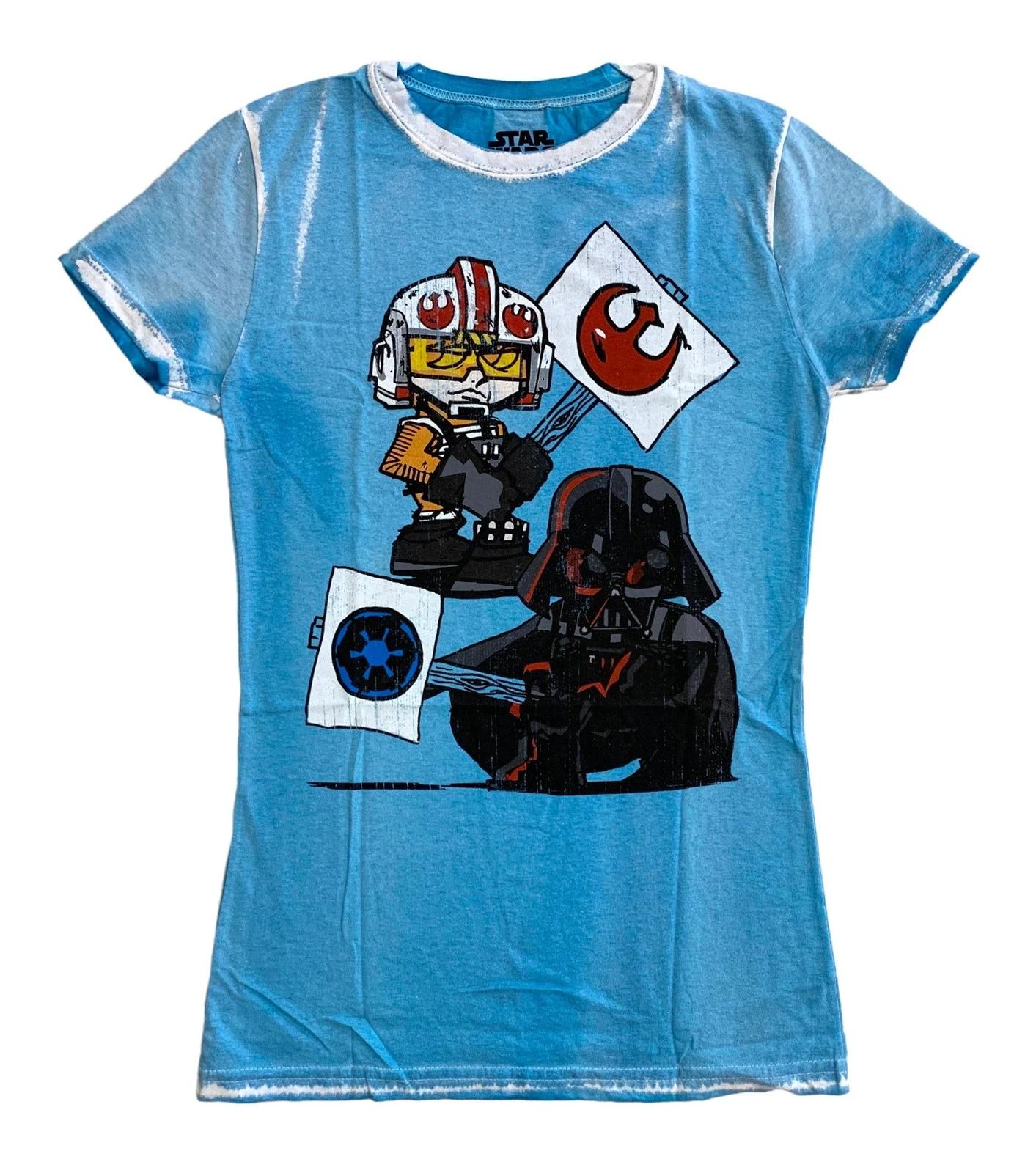 Star Wars Empire Vs Rebel Darth Vader Luke Skywalker Junior Children s T-shirt 120