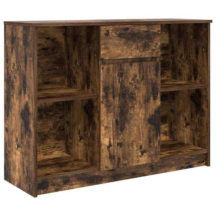 VidaXL Buffet with Drawer Smoked Oak 101x35x76 Cm Engineered Wood, Storage Furniture, Buffet, Entryway Furniture, Furniture 861566