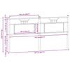 Replacement Headboard in Sonoma Oak 160 cm Particleboard and Steel