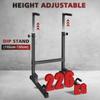 Dip Stand, Adjustable Height Station, Heavy Duty Bars with Slip-Proof Grips, Multi-Functional Rack with Push Up Bar Connector Indoor/outdoor