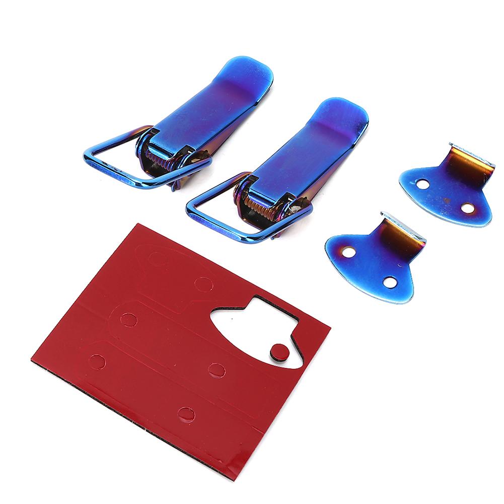 Universal Security Car Truck Hook Lock Clip Quick Release Small Blue