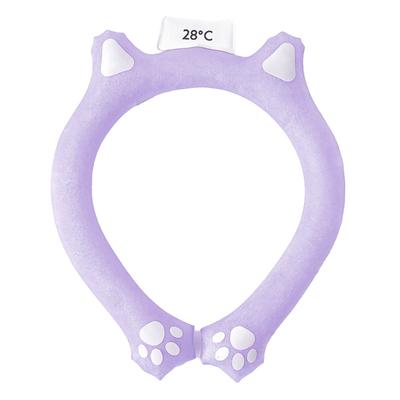 Neck Cooling Ring Wearable Cooling Neck Wraps Reusable Hands Free Cooler for Summer Hot Heat Purple