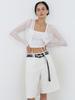 ETMON Bermuda Denim Pants White