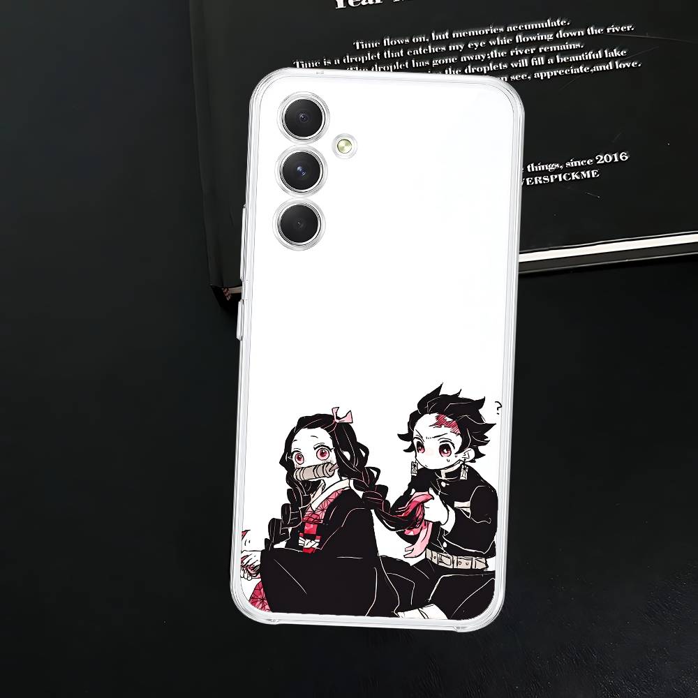 D-Demon S-Slayer Anime Phone Case For Samsung Galaxy A52 A12 A51 S21 Edge S22ULTRA S23 S24 S20LITE Plus Ultra Transparent Cover