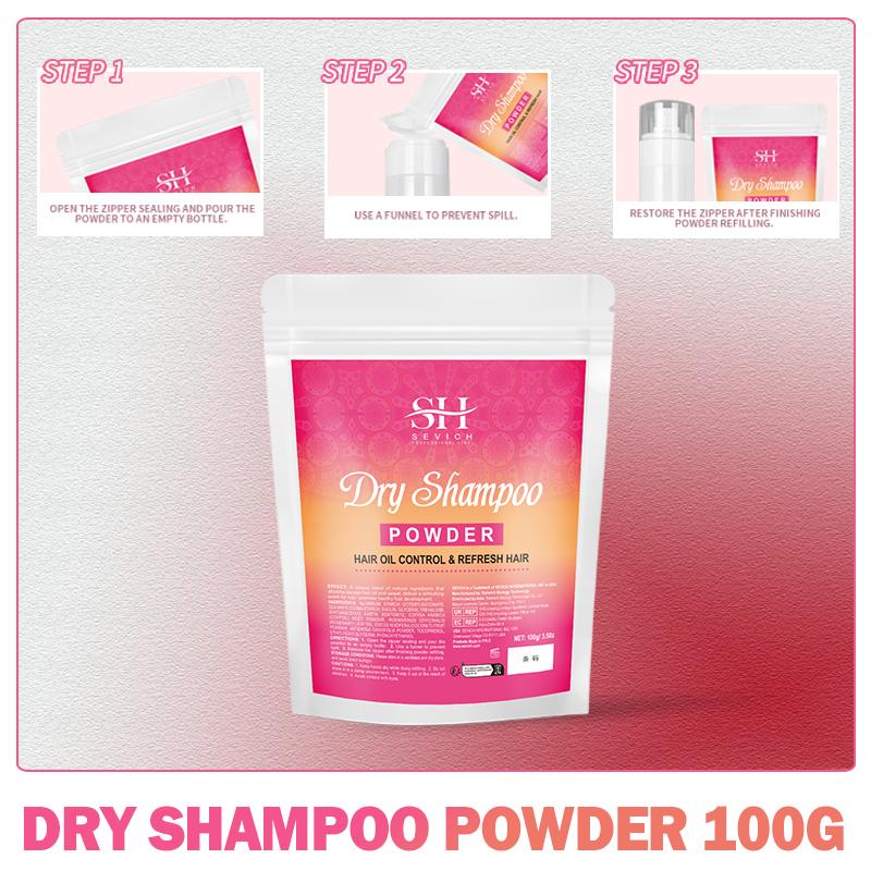 

100 г пушистый сухой порошок для волос Sevich Oil Control, спрей для сухих волос, пушистый увеличивающий объем волос, сухой шампунь для укладки, порошок для мужчин и женщин