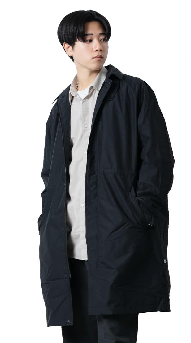 Ametohare Warm Trench Coat AH-1017 Men s (Black, M) чёрный
