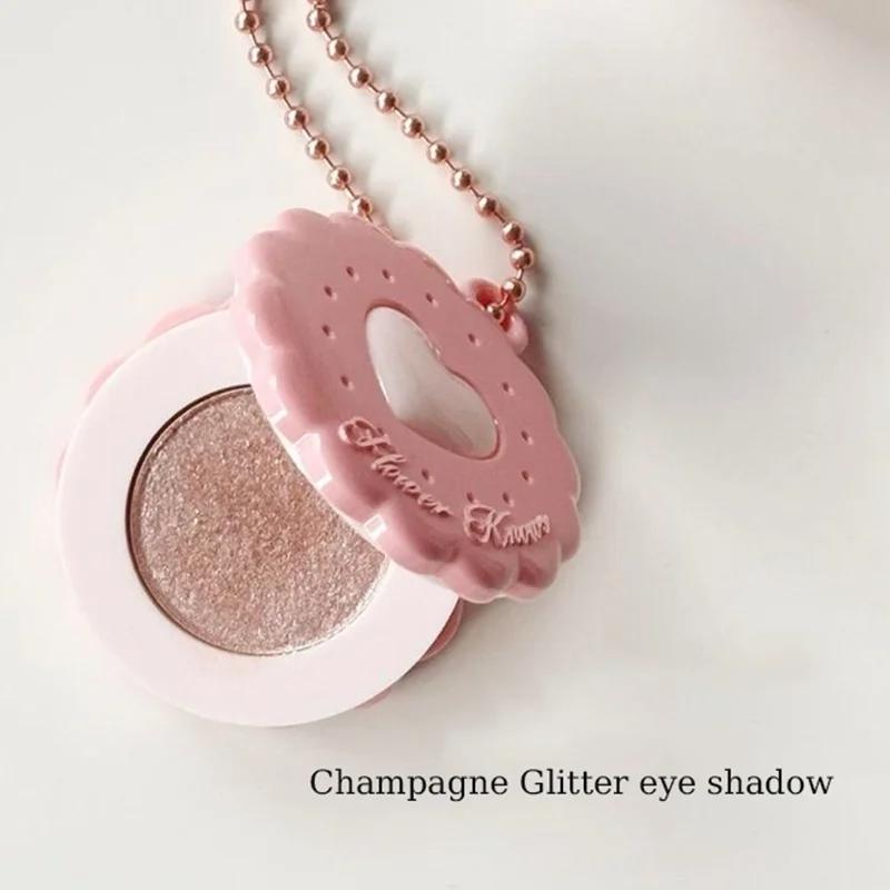 FlowersKnow Ciondolo Orsetto Dolce Ombretto Lunga Tenuta Portatile Decorazione Trucco