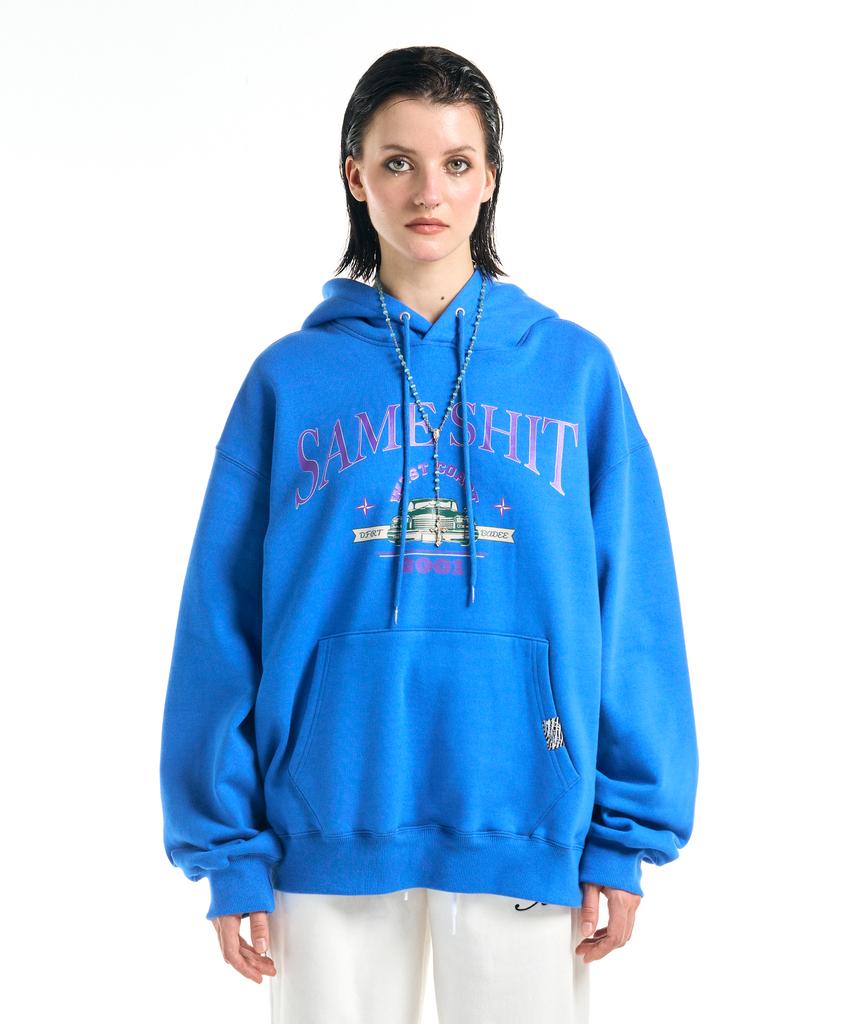 Racing Fleece Hoodie Blue