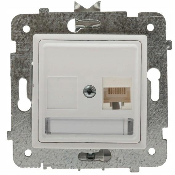 Polmark Rosa Internet Socket Rj45 White 1 Pc