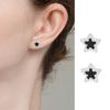 Fashion Heart/Star Studs Earrings Fashion Ears Pin Ear Studs Statement Earring Creative Ears Jewelry for Woman Girl
