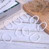 24 PCS White Plastic Shower Curtain Rings, C-Shaped Ring Hooks for Bathroom, Tub, and Window Rods Curta Hanger