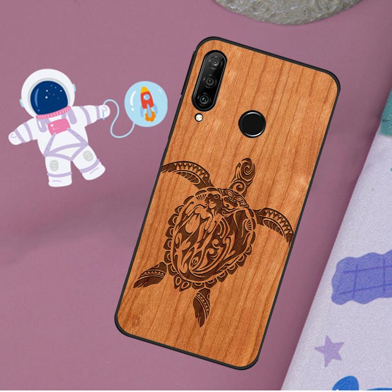 Wolf Bike Butterfly Wood Case For Huawei Nova 9 10 SE Y60 Y61 Y70 Y90 Nova 11i 8i 7i 3i 5T P20 P40 P30 Lite P60 Pro