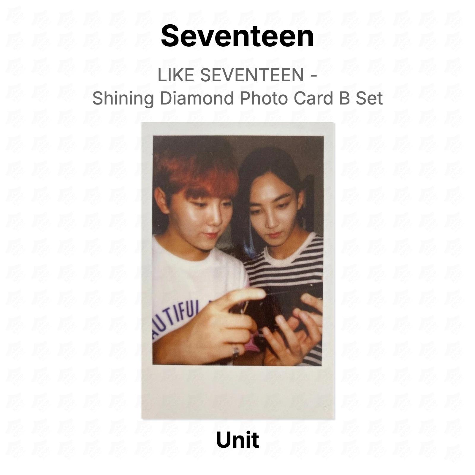 Seventeen LIKE SEVENTEEN - Shining Diamond Photo Card B Set Official Photocard Unit