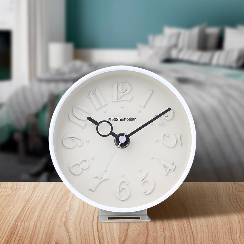 Nordic style table clock and wall clock dual-use student desktop ornament 1D 3D text for boys and girls, large quantity and affordable price