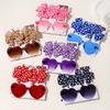 4set Baby Bows Headband Cartoon Sunglasses Girls Beach Pography Props Toddler Headwear Kids Hair Accessories New Year Gift
