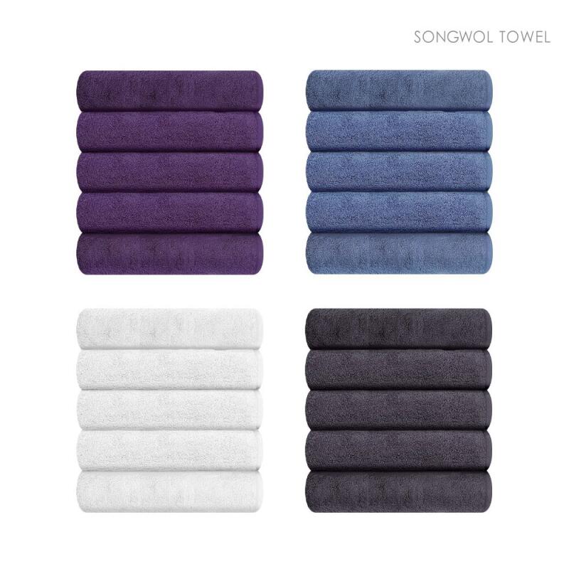 Daily Heavyweight Bamboo Hotel Towels, 10 Sheets [WCDB6E5] Blue