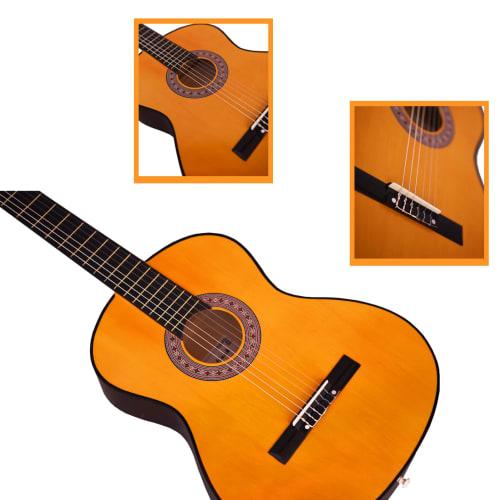 Aryari Mini Classical Guitar, 30-inch, Beginner's Set, Practice Set for Kids and Elementary School Students (Includes Strap, Strings, Cloth, Pick, Etc