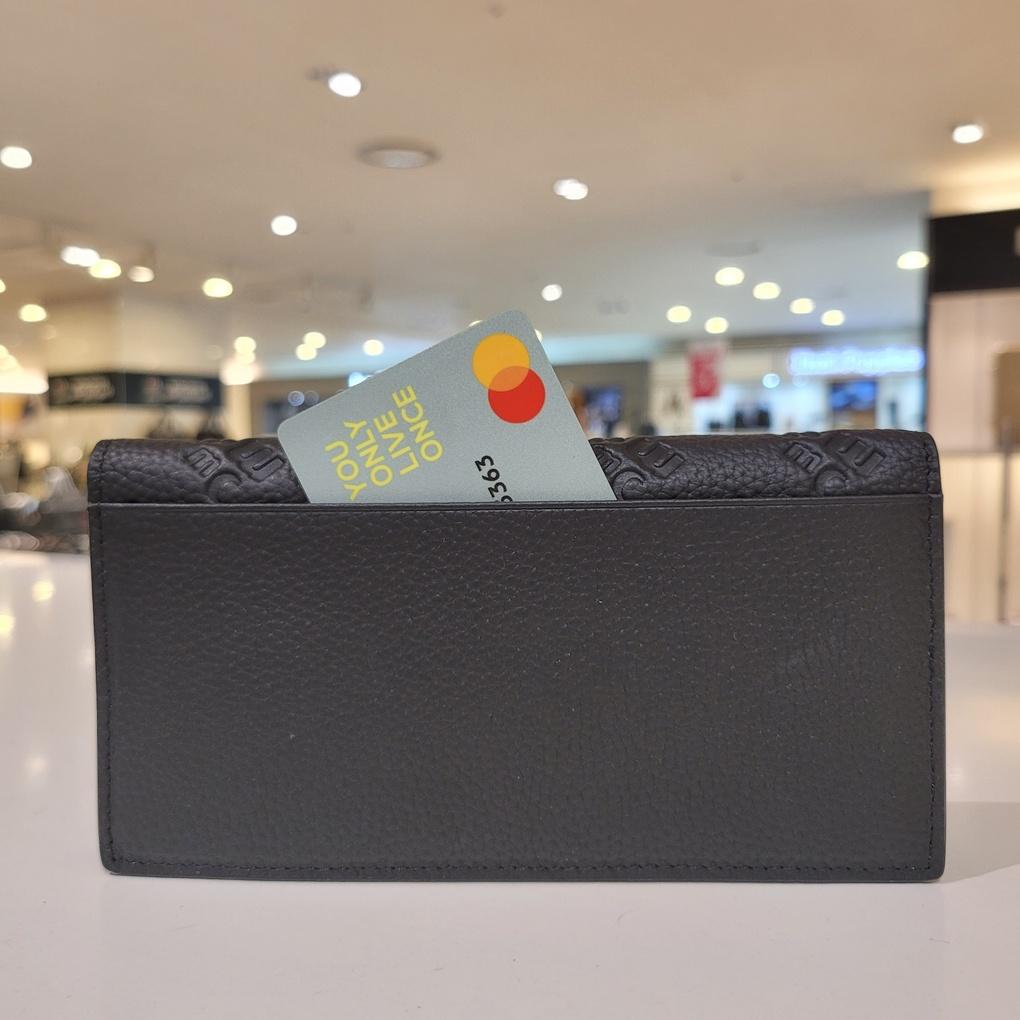 Mari eclaire 17 9 100% natural cowhide leather women's long wallet