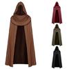 Renaissances Cloak Halloween Medieval Costume Cosplay Hooded Cape for Kids Adult Thin Cape Cloak Gifts