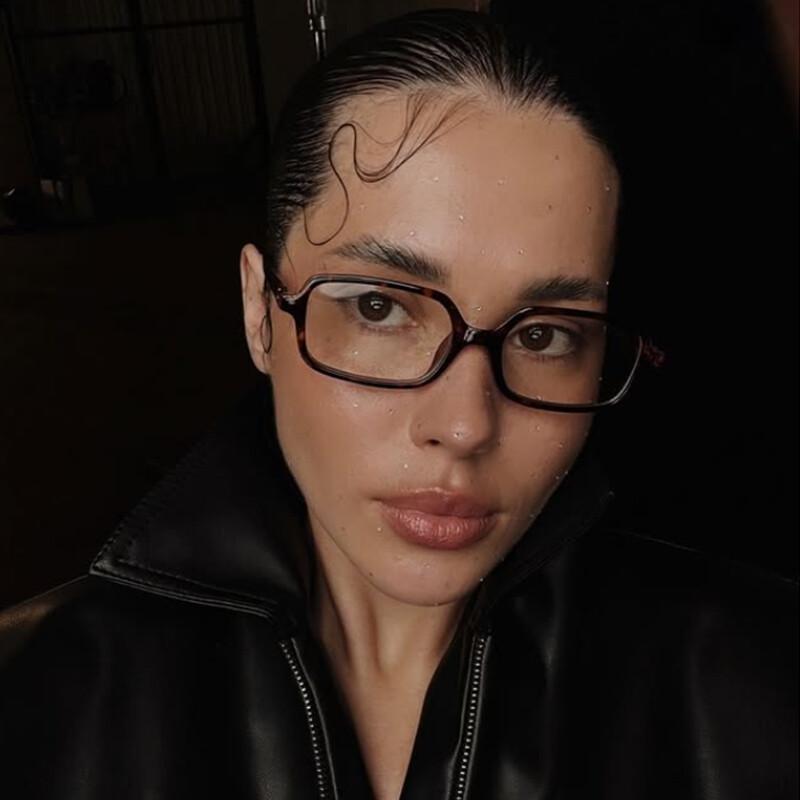 Reading Eyewear Blue Light Elegant Trendy Presbyopic Spectacle Presbyopic Small Rectangle Blocking Fashionable Spectacle Leopard Woman Sexy
