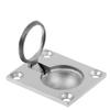 Andymarine Boat Recessed Hatch Square Flush Llift Ring Handle Marine Locker Flush Lift Ring Pull Stainless Steel Deck Hatch Boat