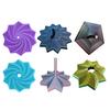 3D Printed Expanded Fidget Star with Handle Fractal Hexagon Sensory Toy
