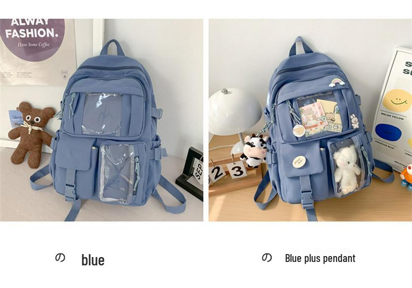 Přeshraniční Korejský Harajuku Kreslený Batoh - Velká Kapacita pro Středoškoláky & Žáky Základních Škol