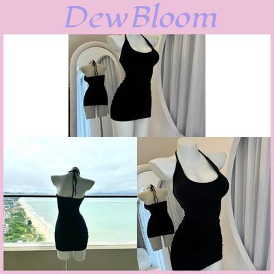 French Chic Sleeveless Dress With Builtin Bra For Summer Casual Wear