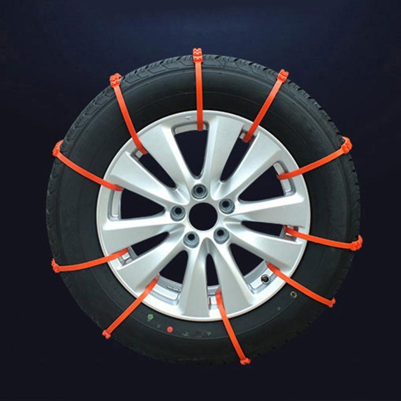10 pcs Winter Anti-skid Chains for Car Snow Mud Wheel Tyre Thickened Tire Tendon