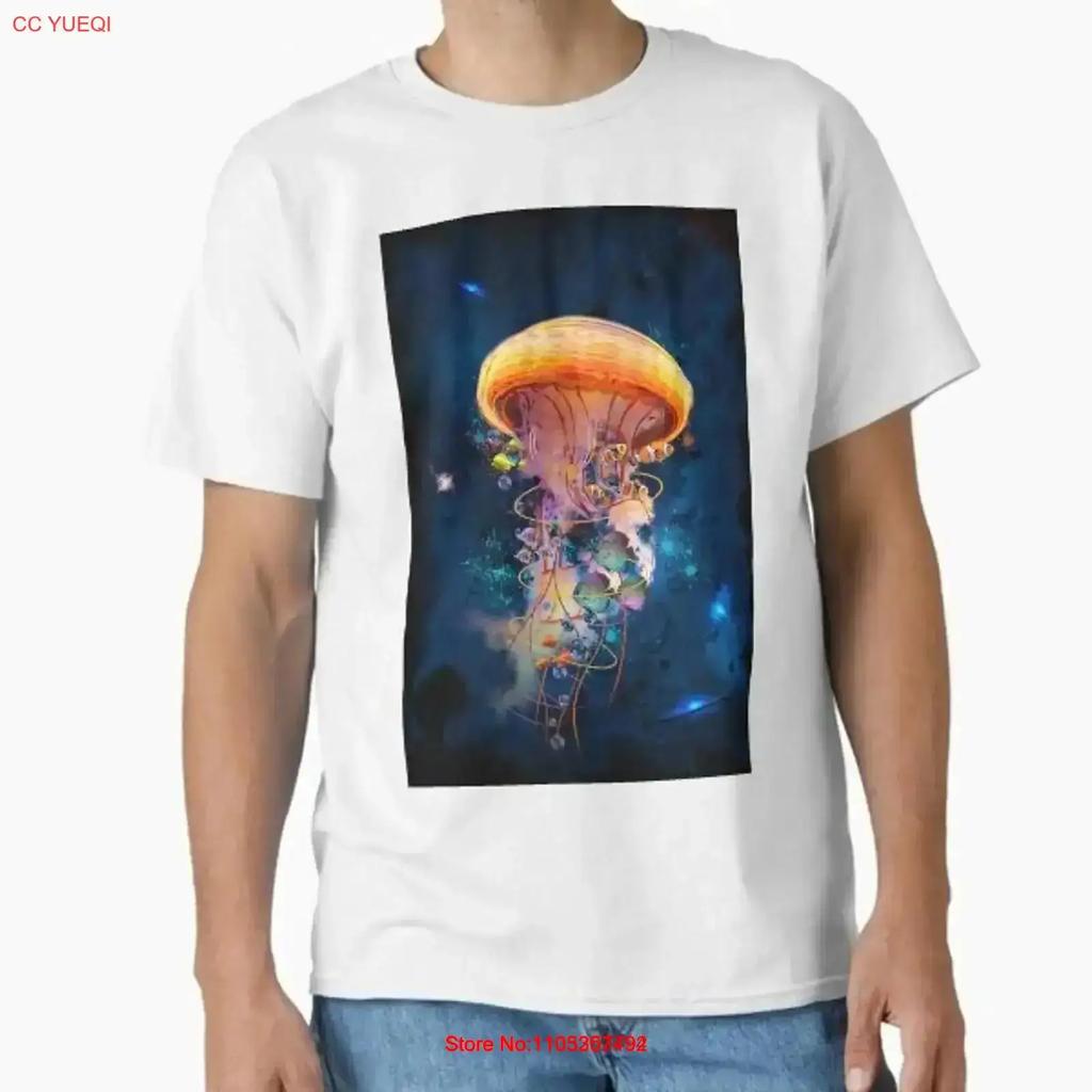 Electric Jellyfish World Classic T Shirt Made In Us Aus Size S 2xl Vintage Casual Homme Breathable Stretched Comfortable