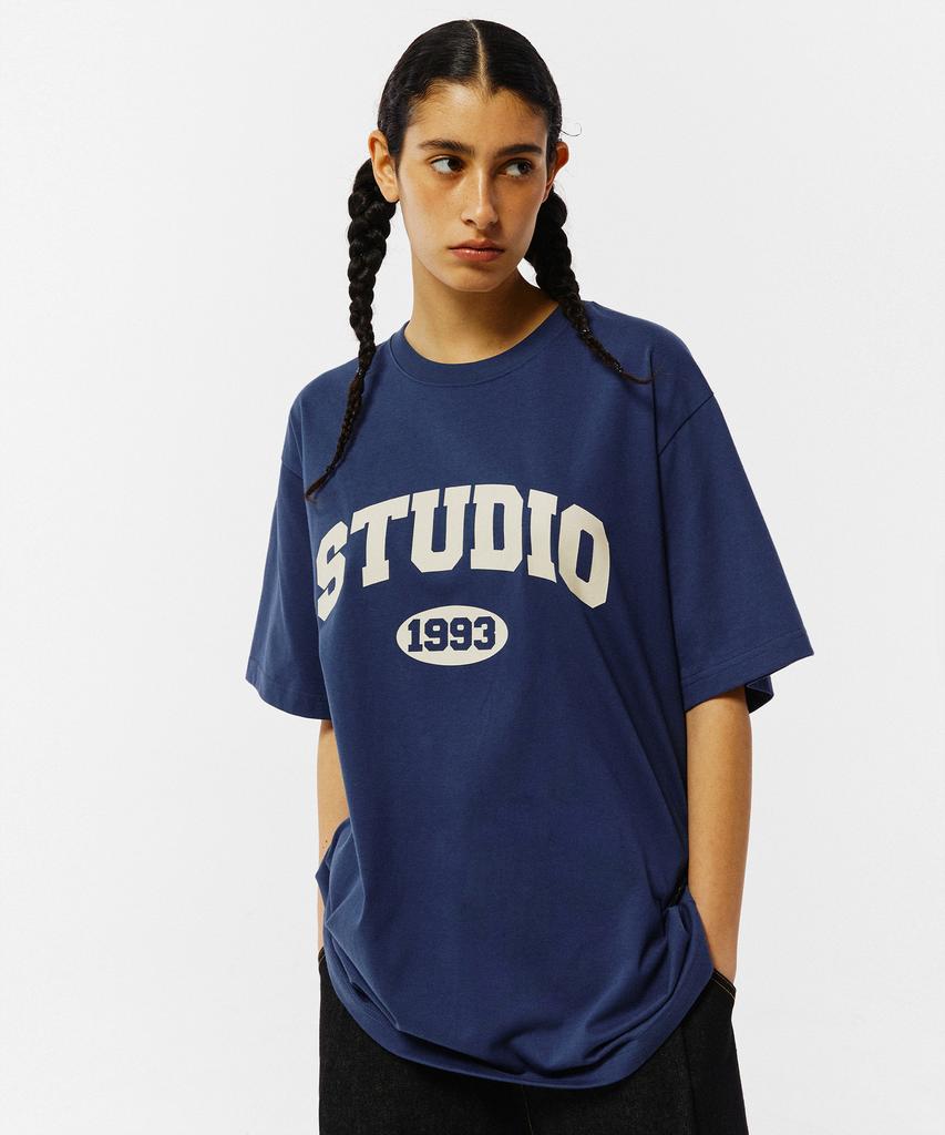 1993STUDIO Arch Logo T-Shirt_Blue