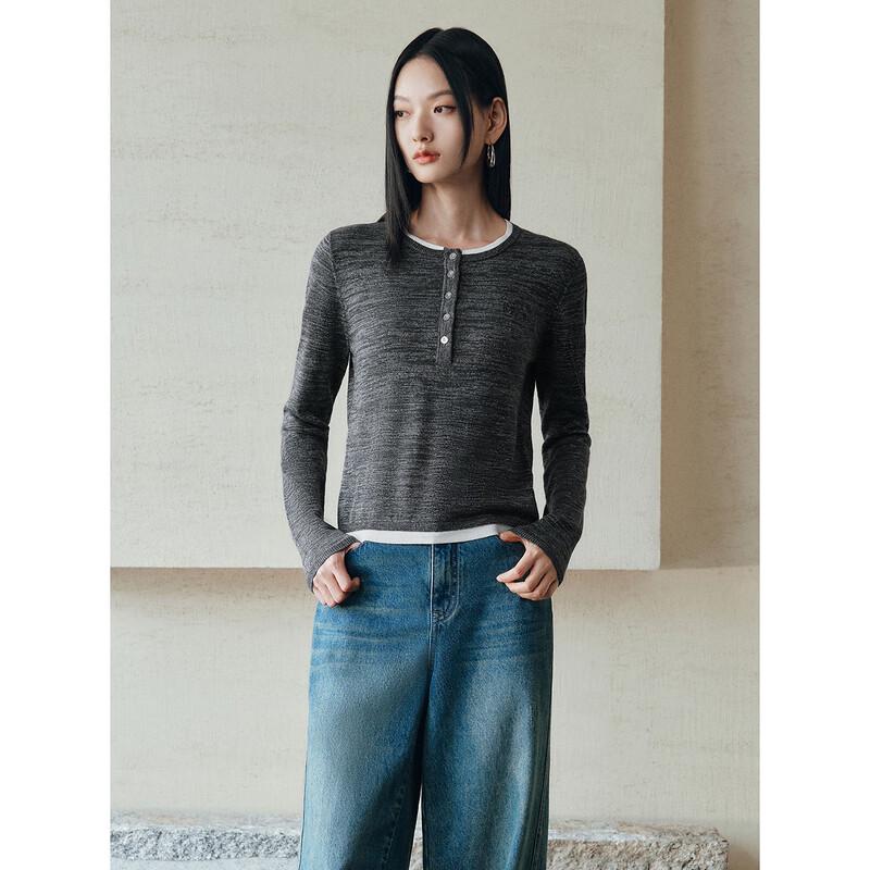 Peacebird Women's Color Block Knit Sweater