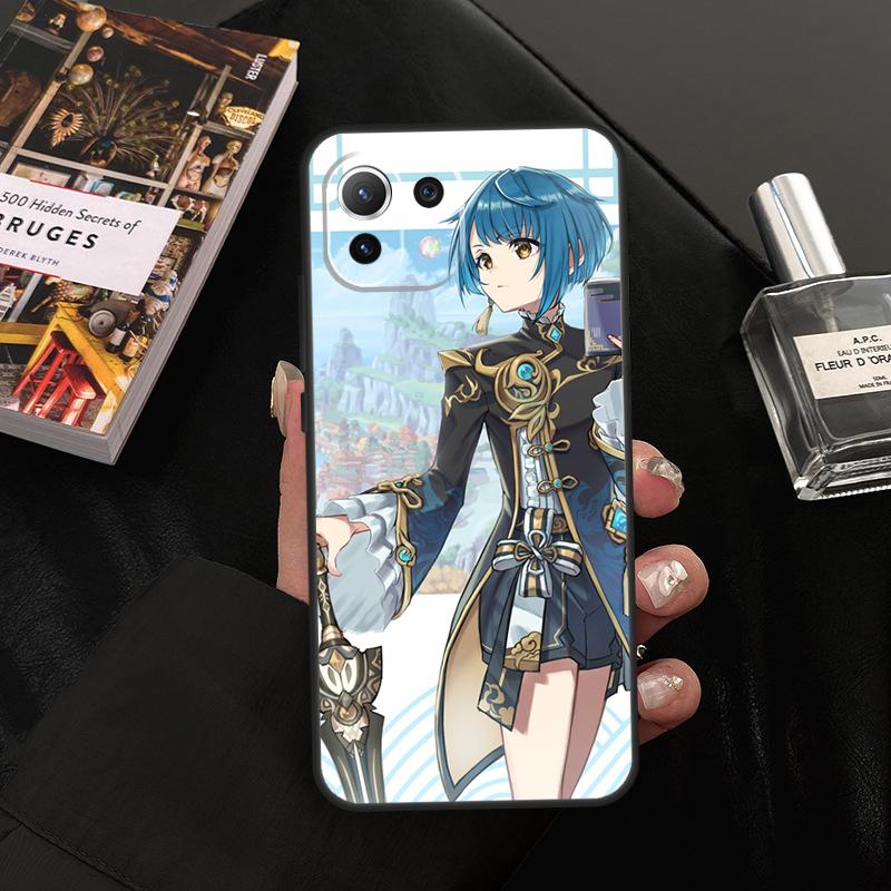 Genshin Impact Xingqiu Case For Xiaomi 14T Pro 11T 12T 13T 13 14 15 Ultra POCO X7 Pro X3 X5 X6 M6 F5 F6 Pro Cover