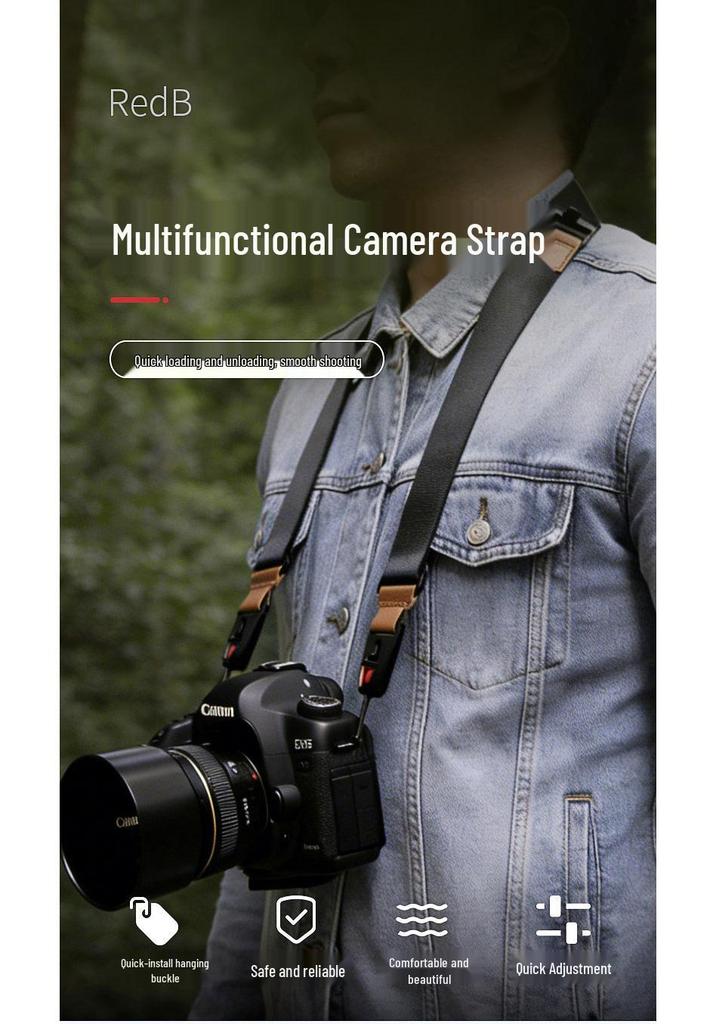 Quick Release Crossbody & Wrist Camera Strap for DSLR/Mirrorless - Photography Accessory