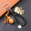 Čínský zvěrokruh Zvířecí rok Symbol Broskvové dřevo Keychain Keychain Alliy Key ring Bag Decor