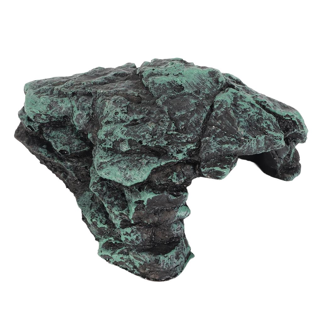 Reptile Rock Hide Cave Simulation Realistic Safe Comfortable Resin Rock Hideout for Terrarium Decoration
