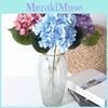 Single Simulated Hydrangea Flower With Leaf Home Wedding Hall Prop Decoration