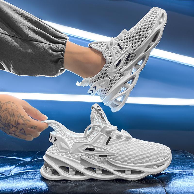 Mesh breathable summer new hollow mesh shoes casual sports ice silk trendy shoes