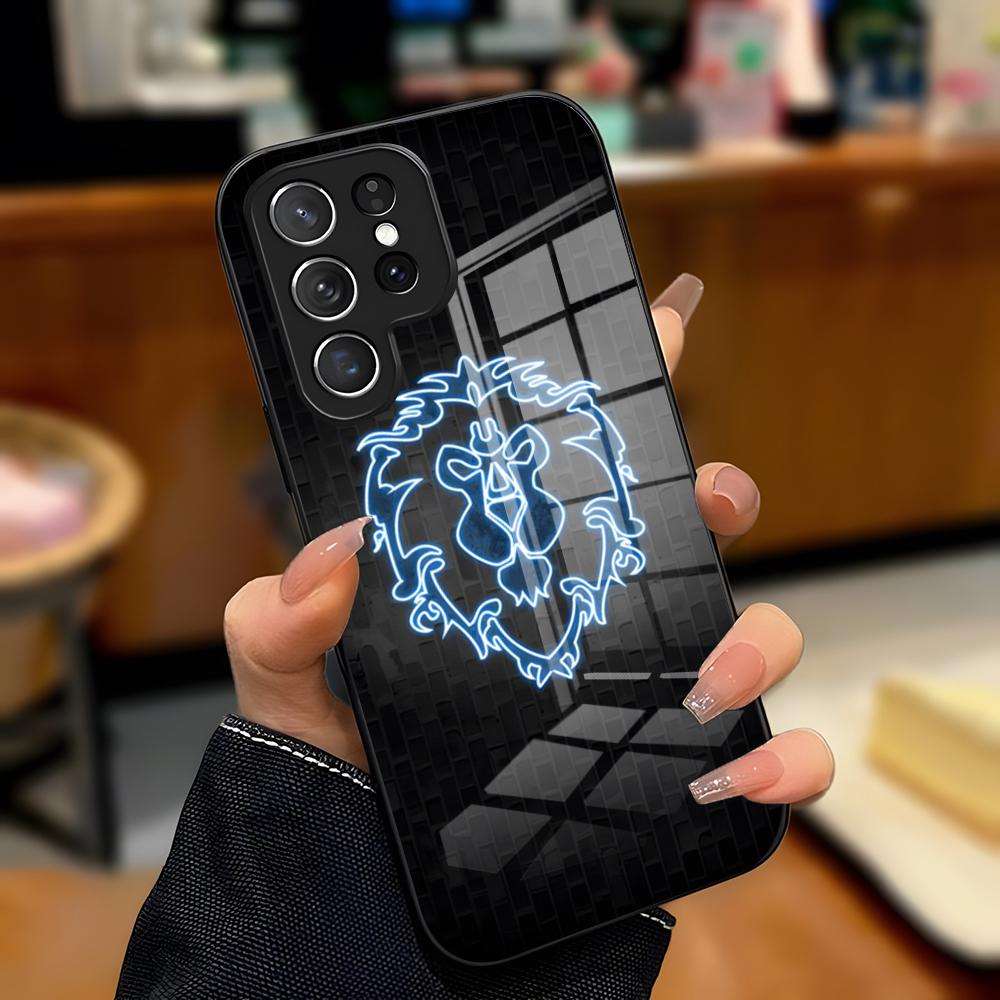 

Чехол для телефона World Of Warcraft для Samsung S26 S25 Plus S20 S20 Plus S22 Ultra S23 FE S21 Plus S21 Ultra Стеклянная крышка Samsung S25 Ultra