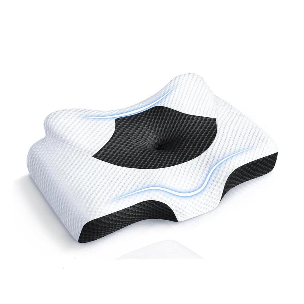 Almohada de Espuma Viscoelástica Estilo Nuevo Cuerno de Vaca - Rebote Lento Diseño de Presión Cero