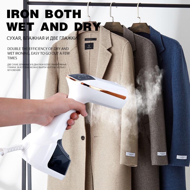 Handheld Garment Steamer with Color Screen & High-Power Iron