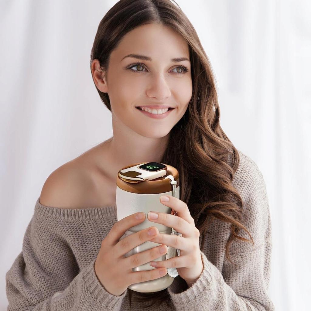 Thermal Mug For Coffee, Tea, Smart Bottle With Display