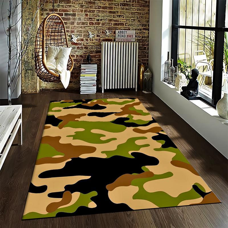 Camouflage Pattern carpet Non-slip rug suitable for living room and bedroom sofas
